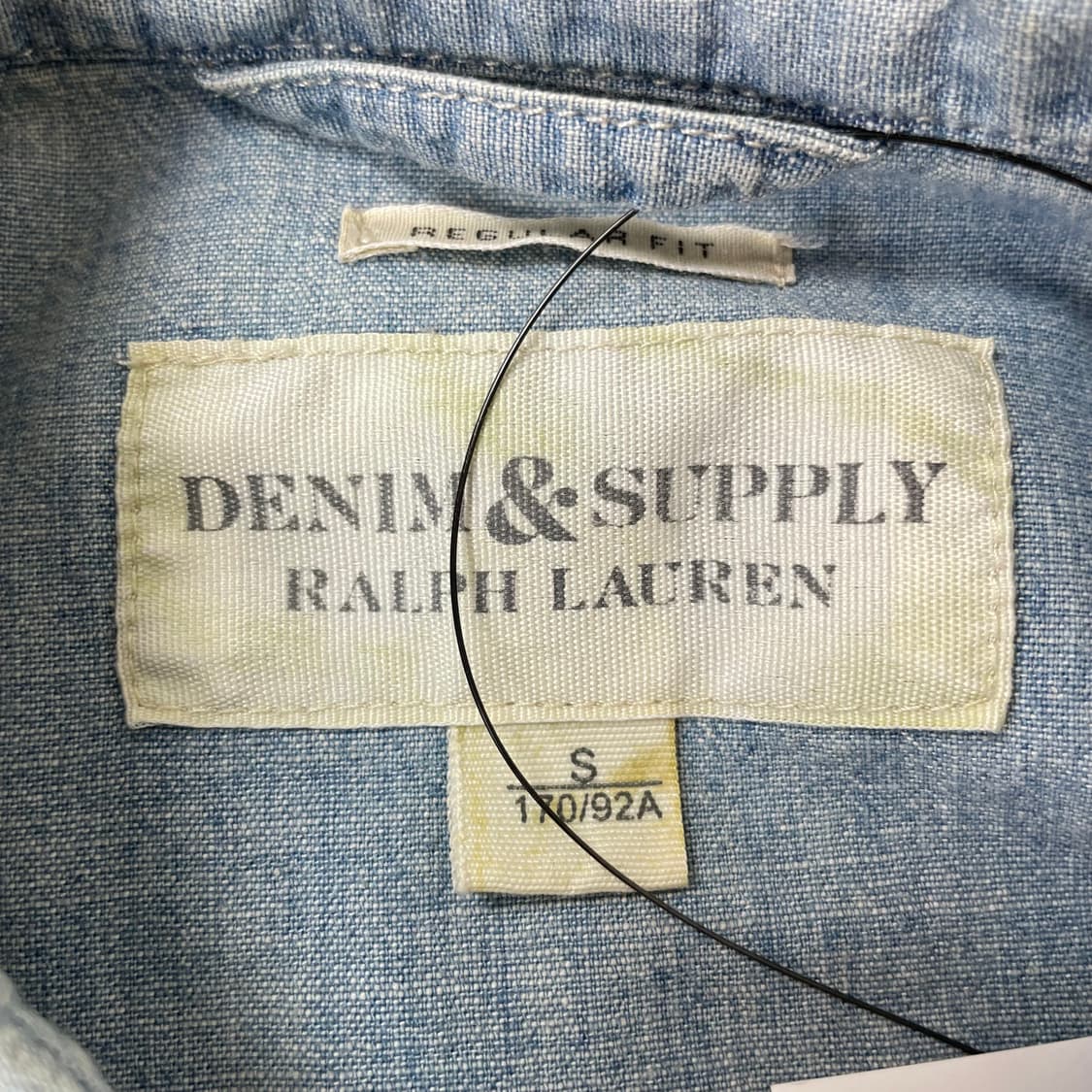 폴로 랄프로렌 연청 데님 반팔 셔츠 S 상품이미지4