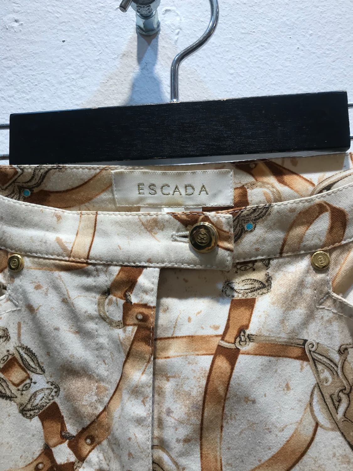 Escada 에스까다 패턴 코튼 팬츠 상품이미지5