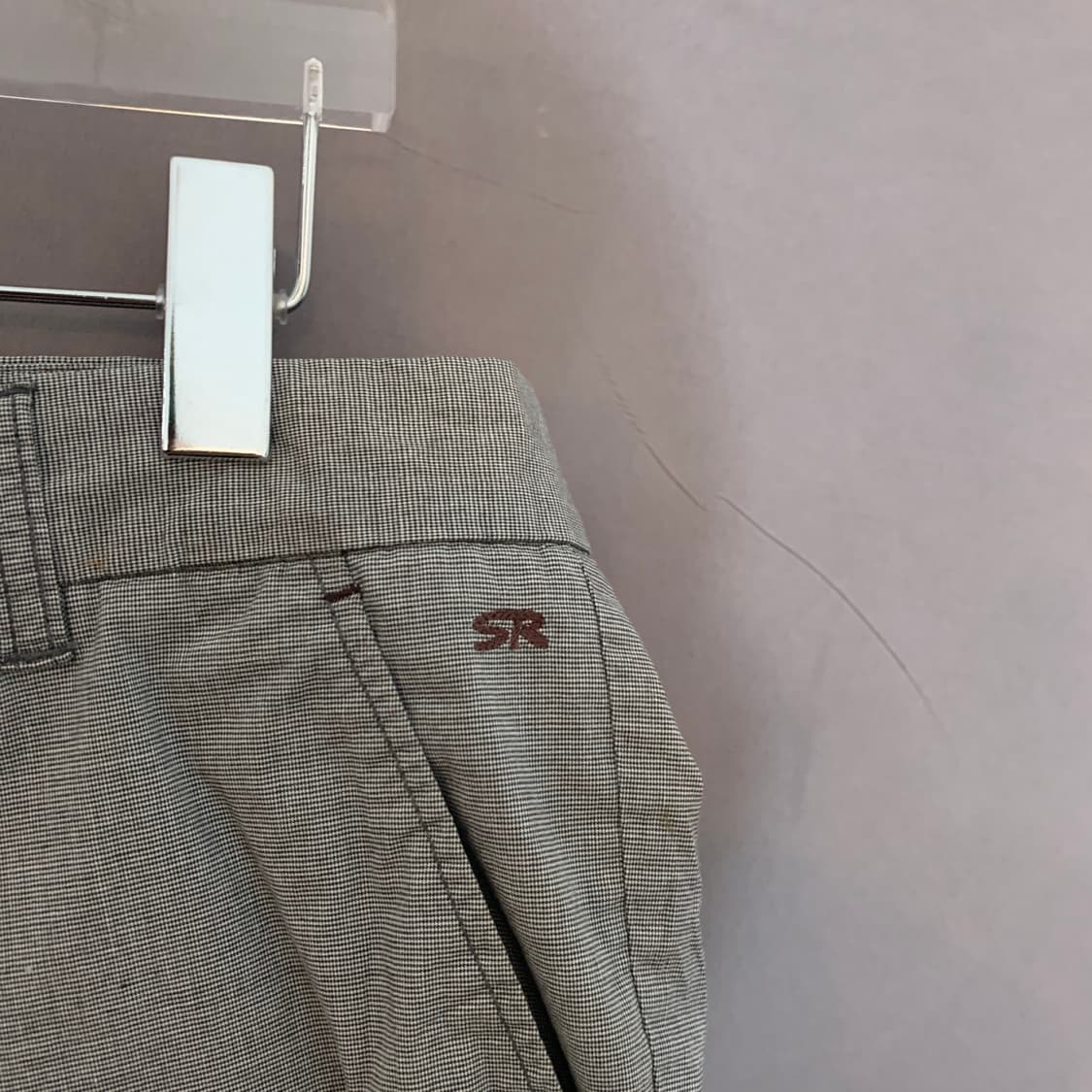 32인치 시리즈 힙스터 스판 체크 슬랙스 팬츠 면바지 상품이미지3