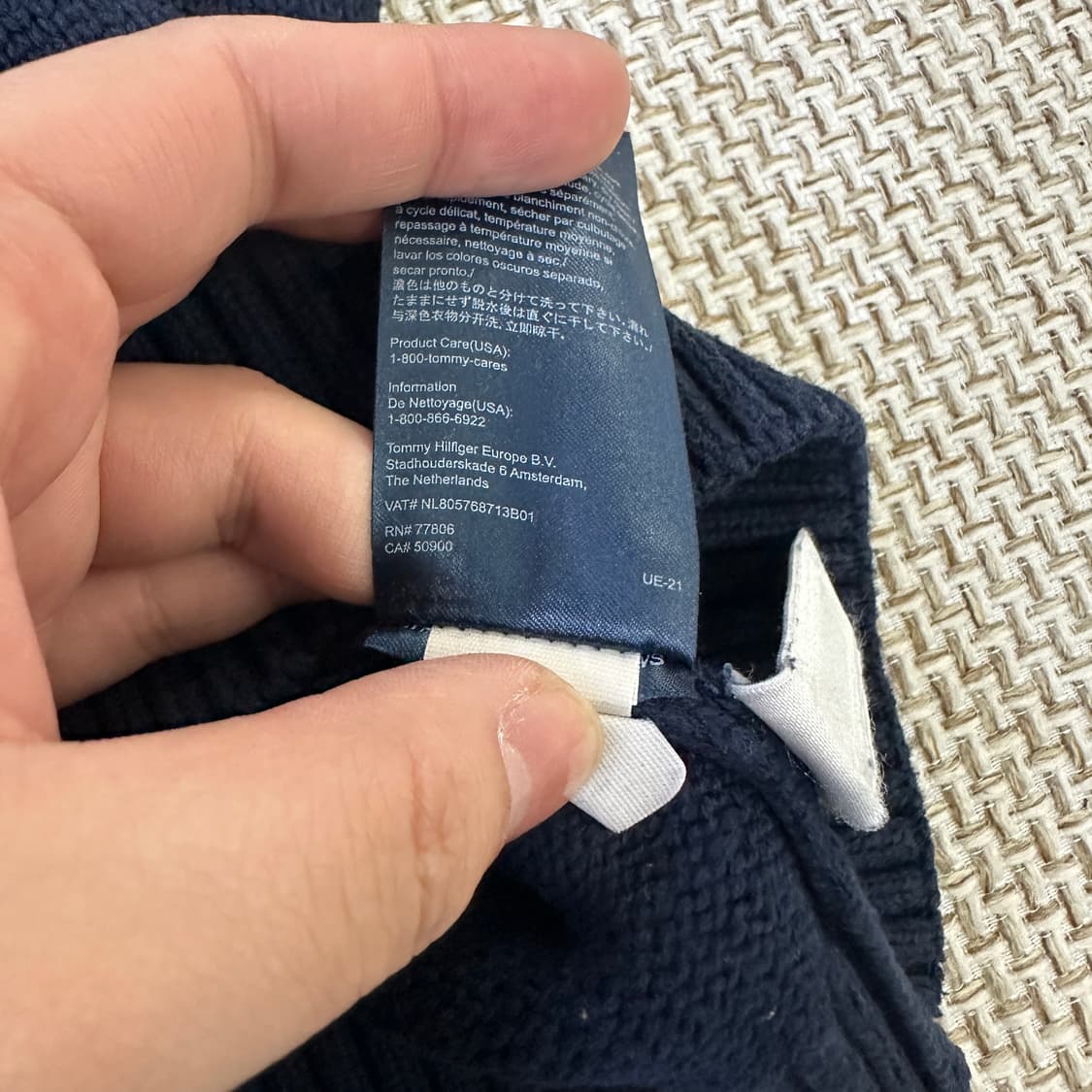 S/P 타미힐피거 키즈 브이넥 니트 0316D 상품이미지3