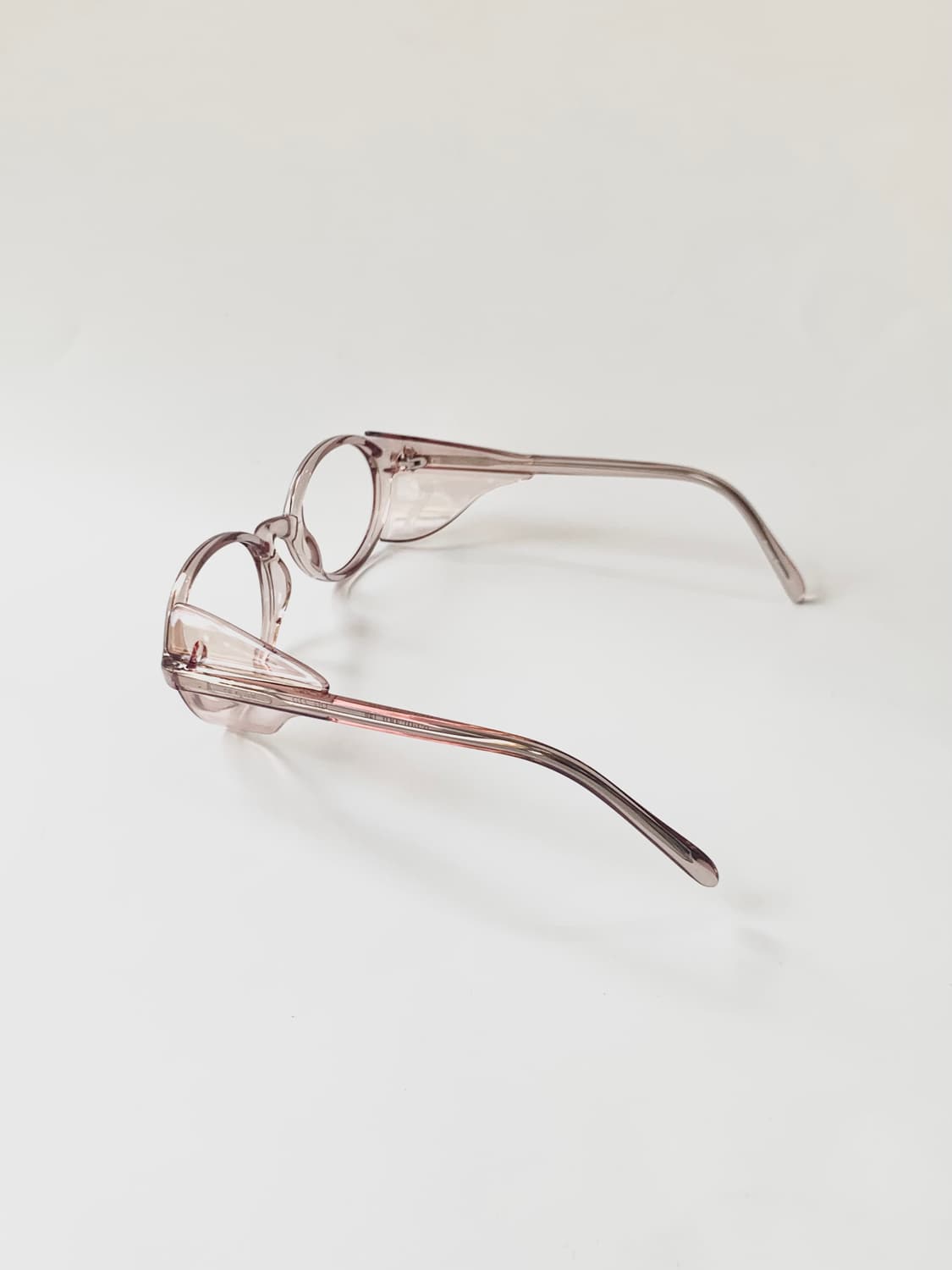 [픽키-622] 인디핑크 투명 사이드윙 오벌 뿔테 보호안경 상품이미지3