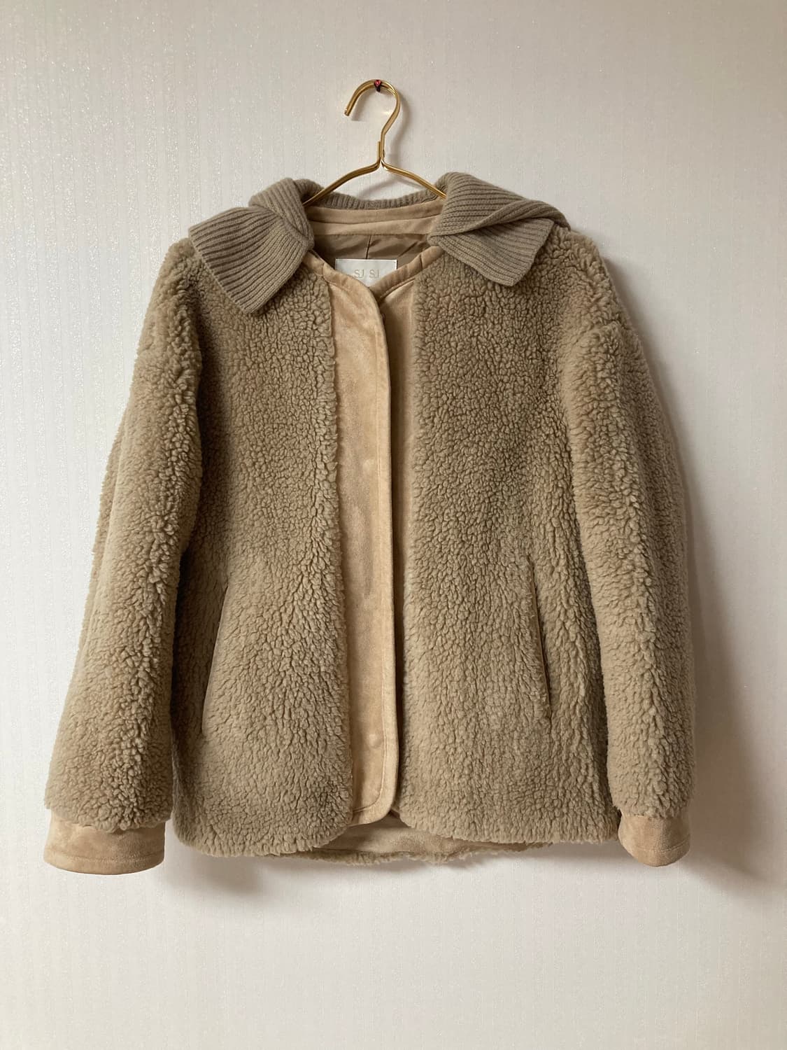 SJSJ 에스제이 한섬 소희 뽀글이 덤블 여성 점퍼 자켓 상품이미지5