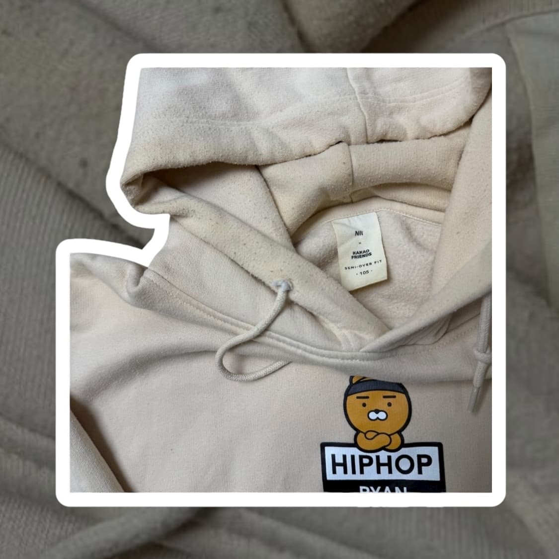 카카오프랜즈 x 니 후드티 상품이미지2