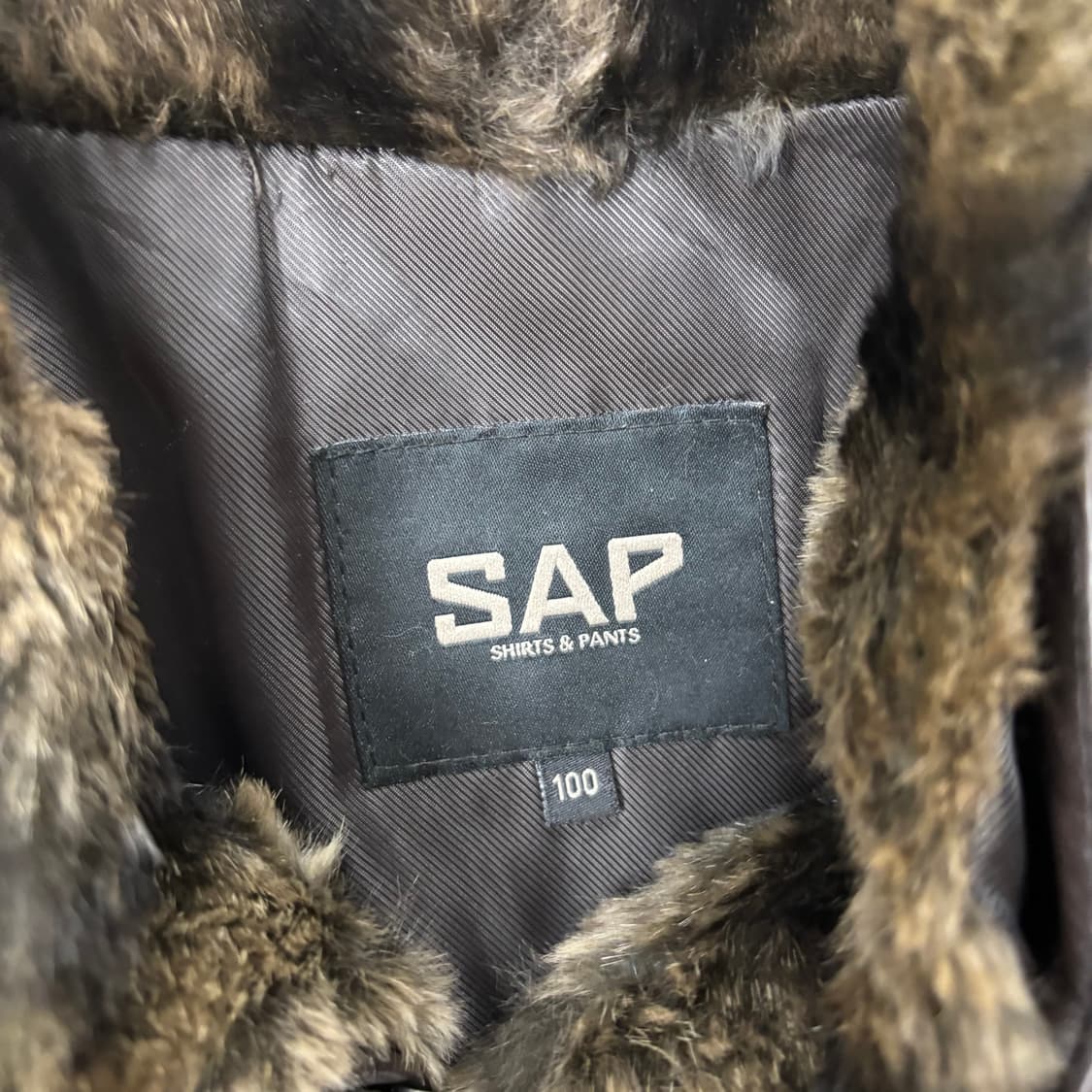 Sap 퍼 브라운 양가죽 자켓 상품이미지3