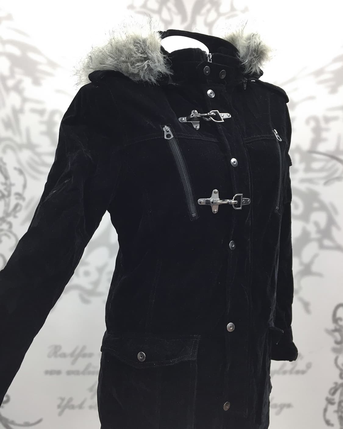 Wolf-Jaw Fireman Buckle Suede Coat 상품이미지4