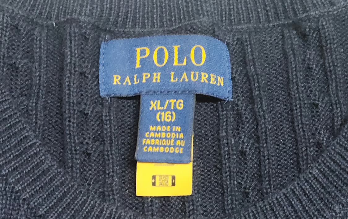 (정품) 폴로 꽈배기 니트 가디건(XS) 상품이미지6