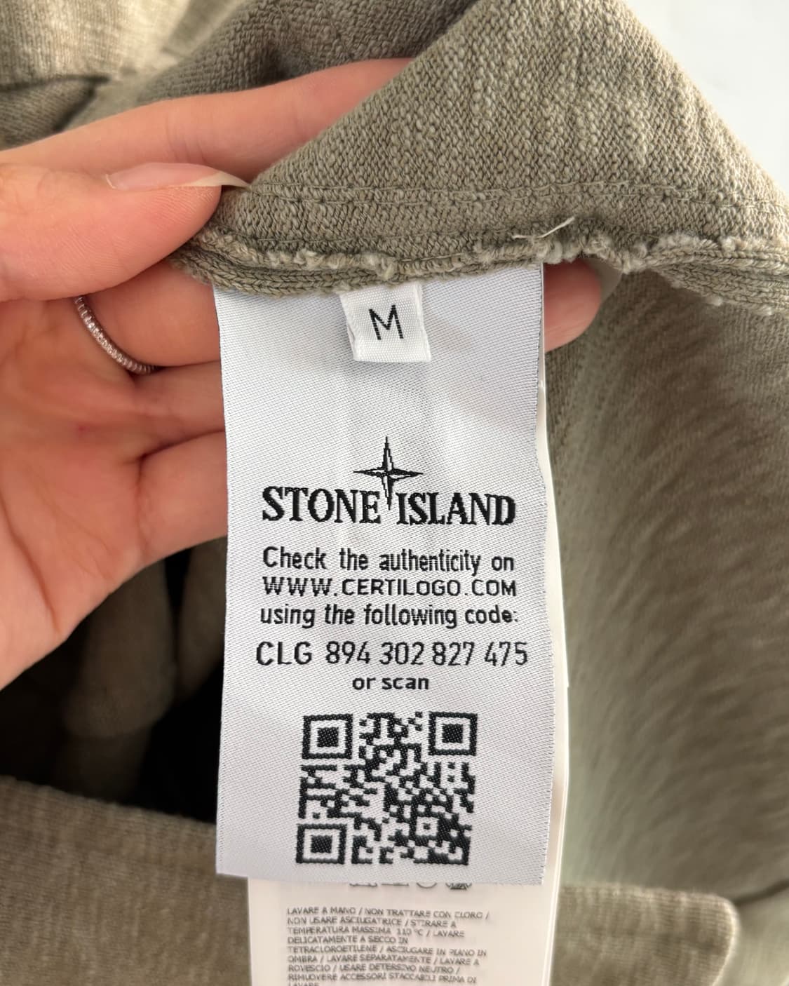 Stone Island 스톤아일랜드 올리브 그린 컬러 카라 필드 자켓 상품이미지8