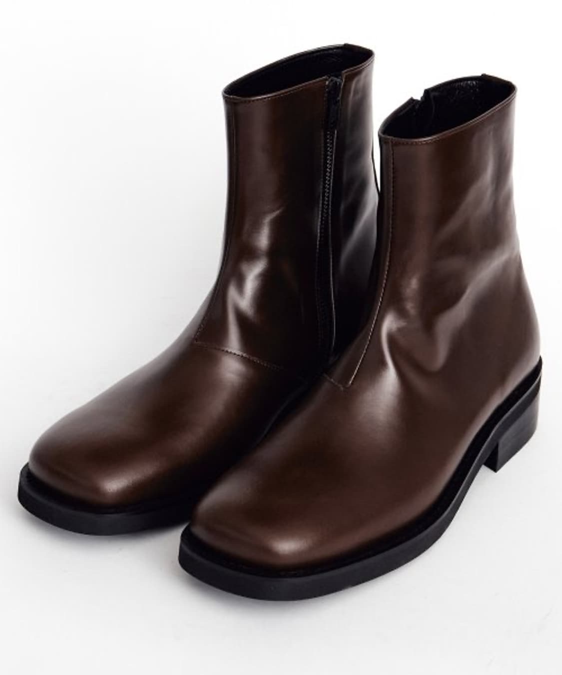로맨틱무브 스퀘어토 집업부츠 275 브라운 상품이미지5