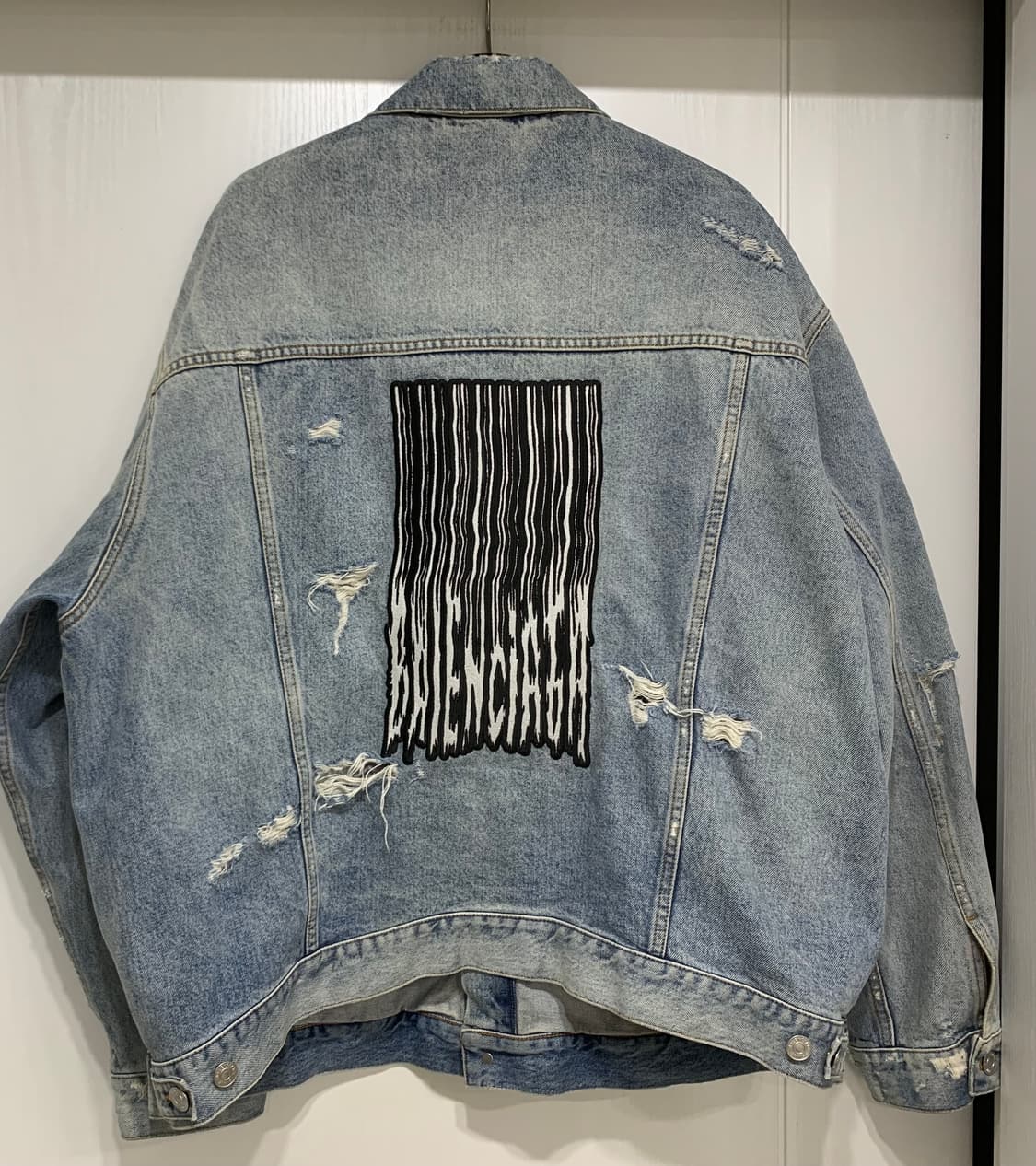 [S]발렌시아가 바코드 데님 자켓 청자켓 상품이미지1