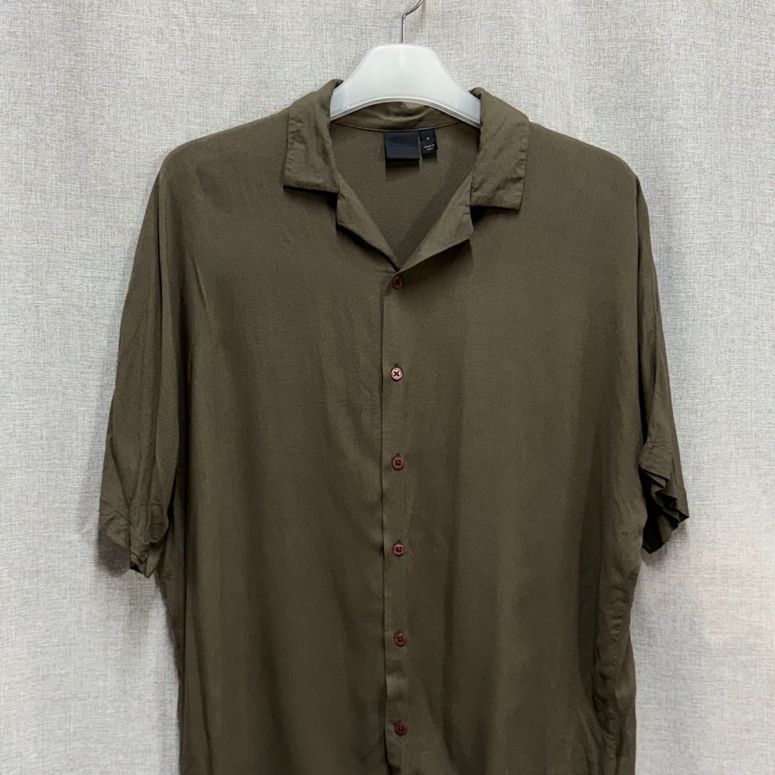 [F] ASOS 아소스 비스코스 오픈카라 반팔 셔츠 상품이미지3