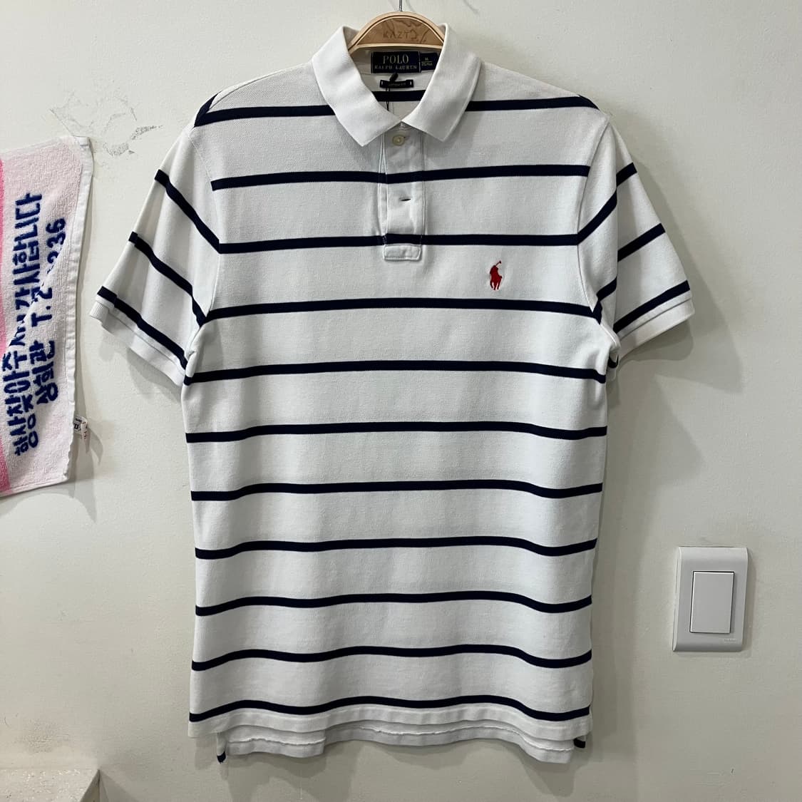 532 폴로 스트라이프 카라 반팔 pk 상품이미지2