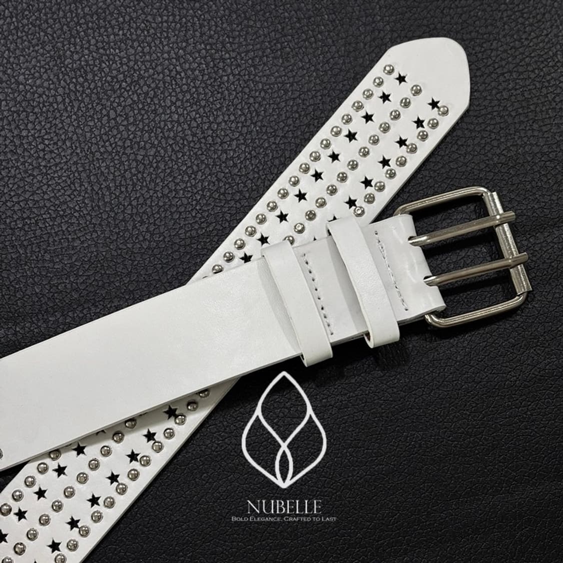 🌗 Star punched stud belt / 별 펀칭 스터드 벨트 상품이미지7