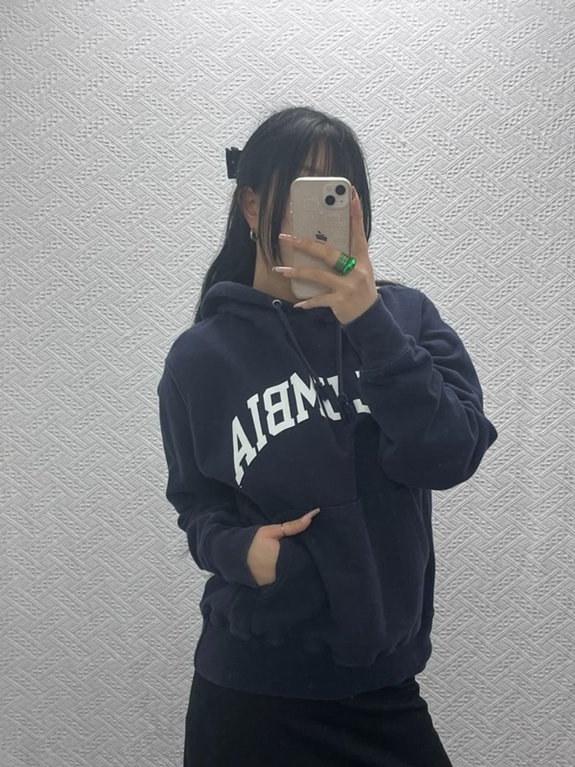 챔피온 리버스위브 올드스쿨 레터링 약기모 후드티 S C08252 상품이미지1