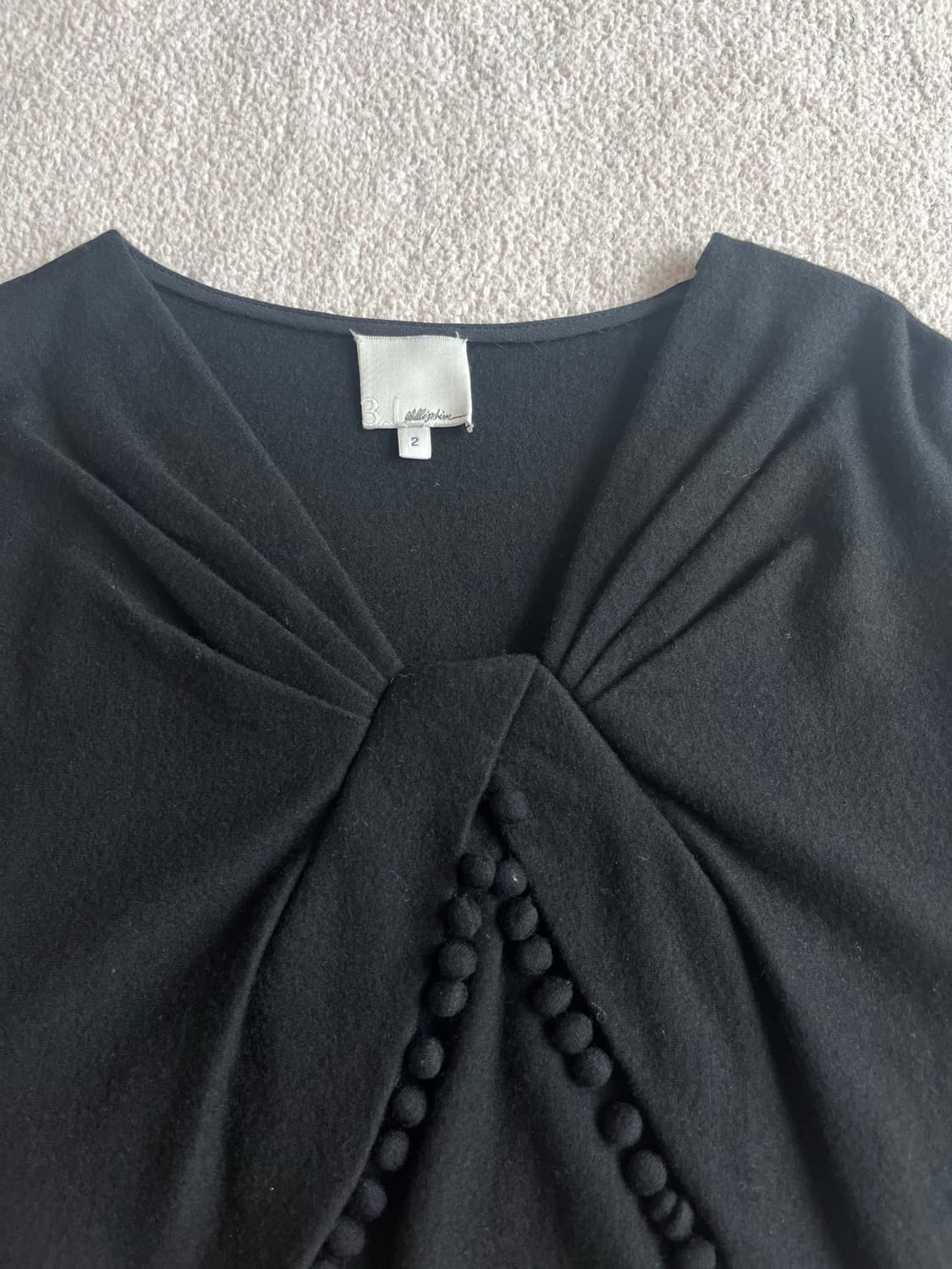 3.1필립림 블랙 울 블라우스 상품이미지5