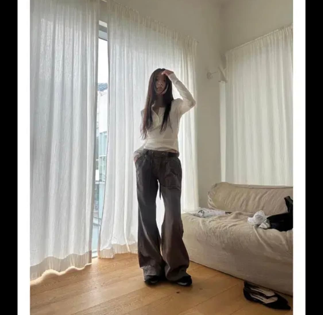 사토미라디오 로우라이즈 팬츠 상품이미지4