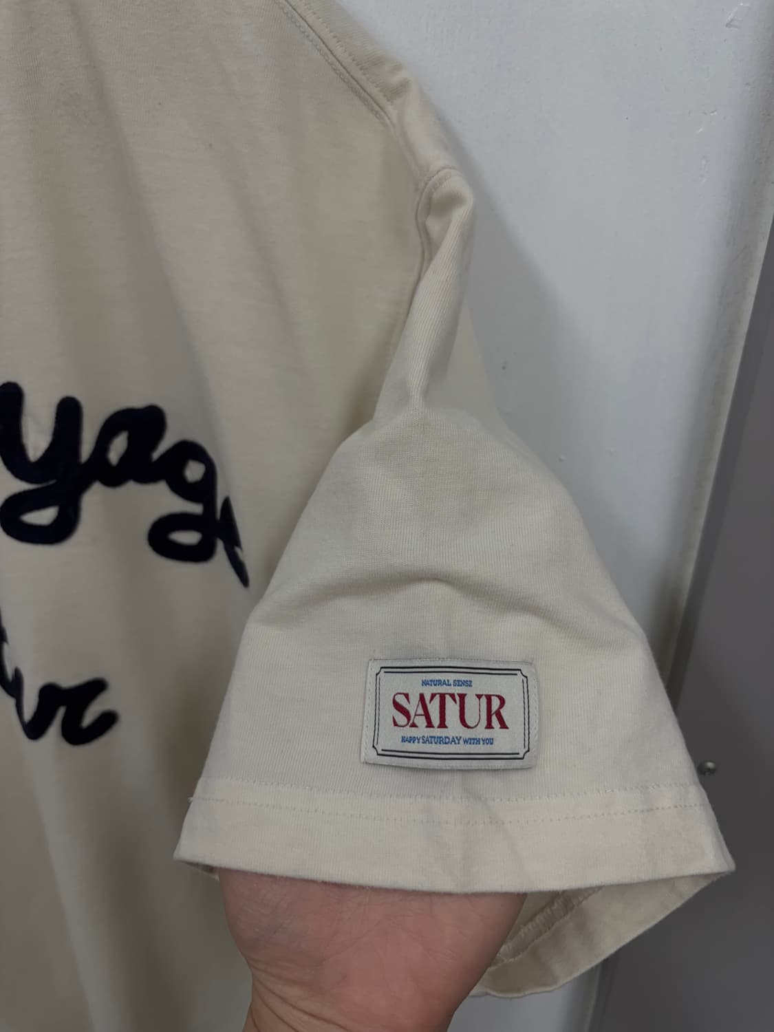 세터 로고자수 보야지 반팔티 상품이미지3