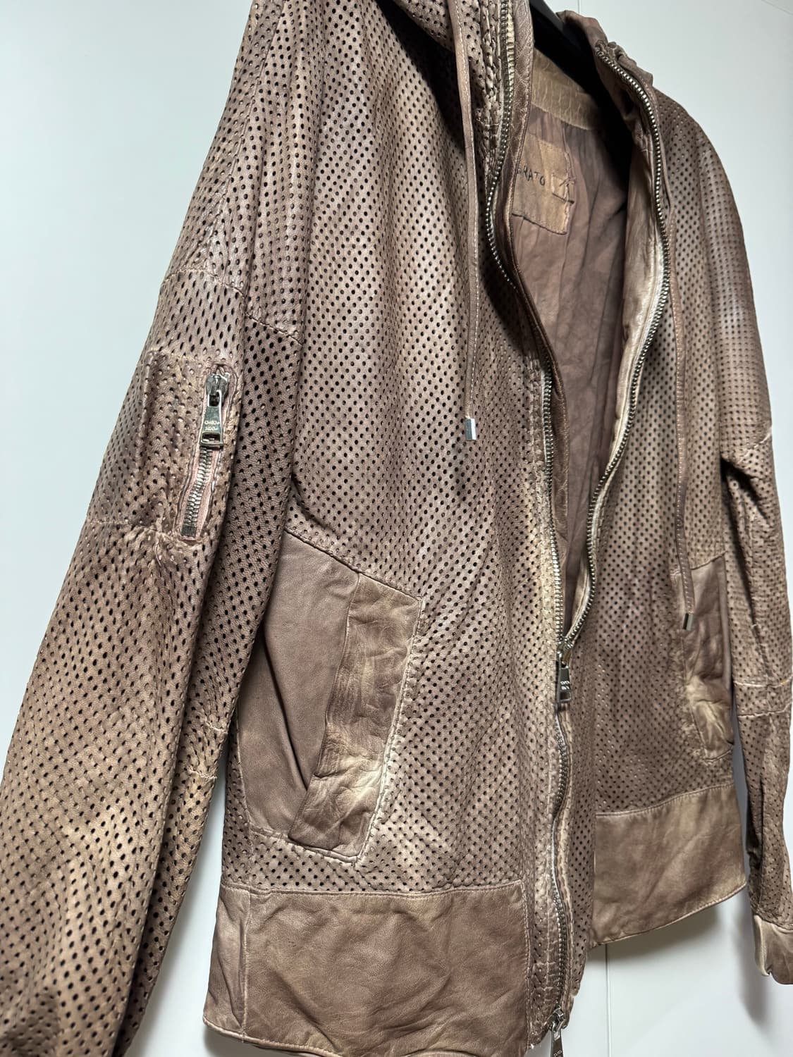 조르지오 브라토 레더 후드 상품이미지4