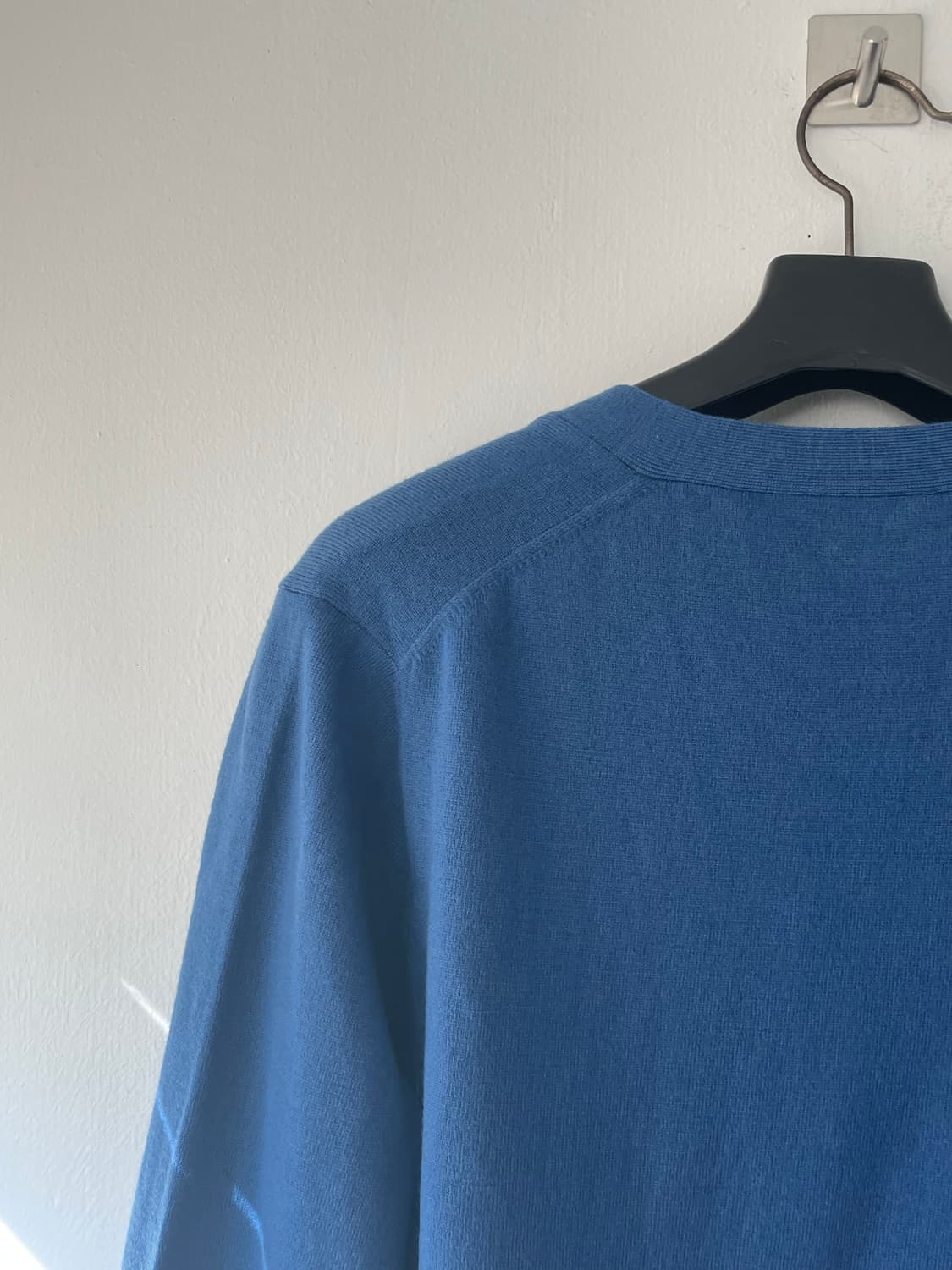 아크네 스튜디오 메리노울 페이스로고 니트 블루 새상품 상품이미지6