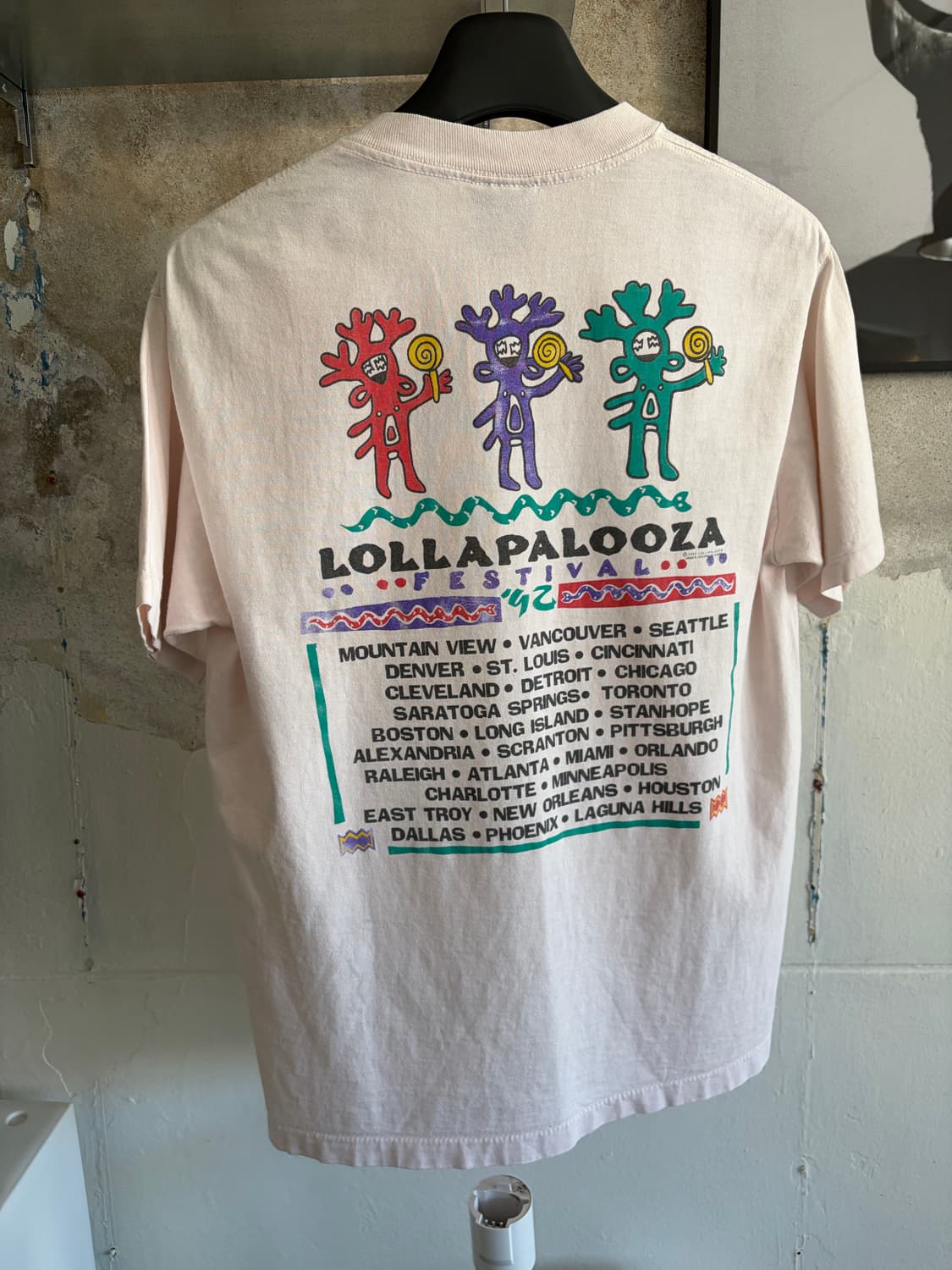 1992 롤라팔루자 티셔츠 상품이미지4