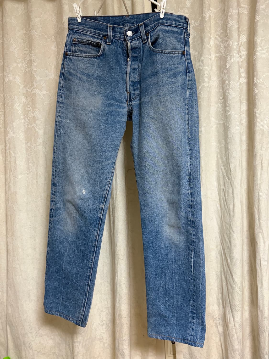 80s 리바이스 501 싱글스티치 이행기 논셀비지 상품이미지1