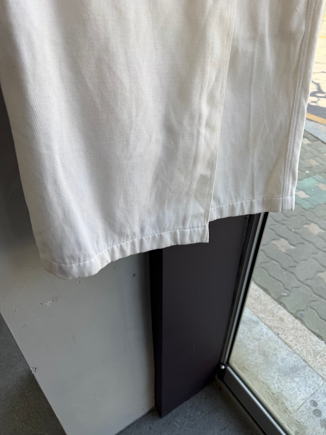 34/ 샤넬 00AW 화이트 코튼 스커트 상품이미지5