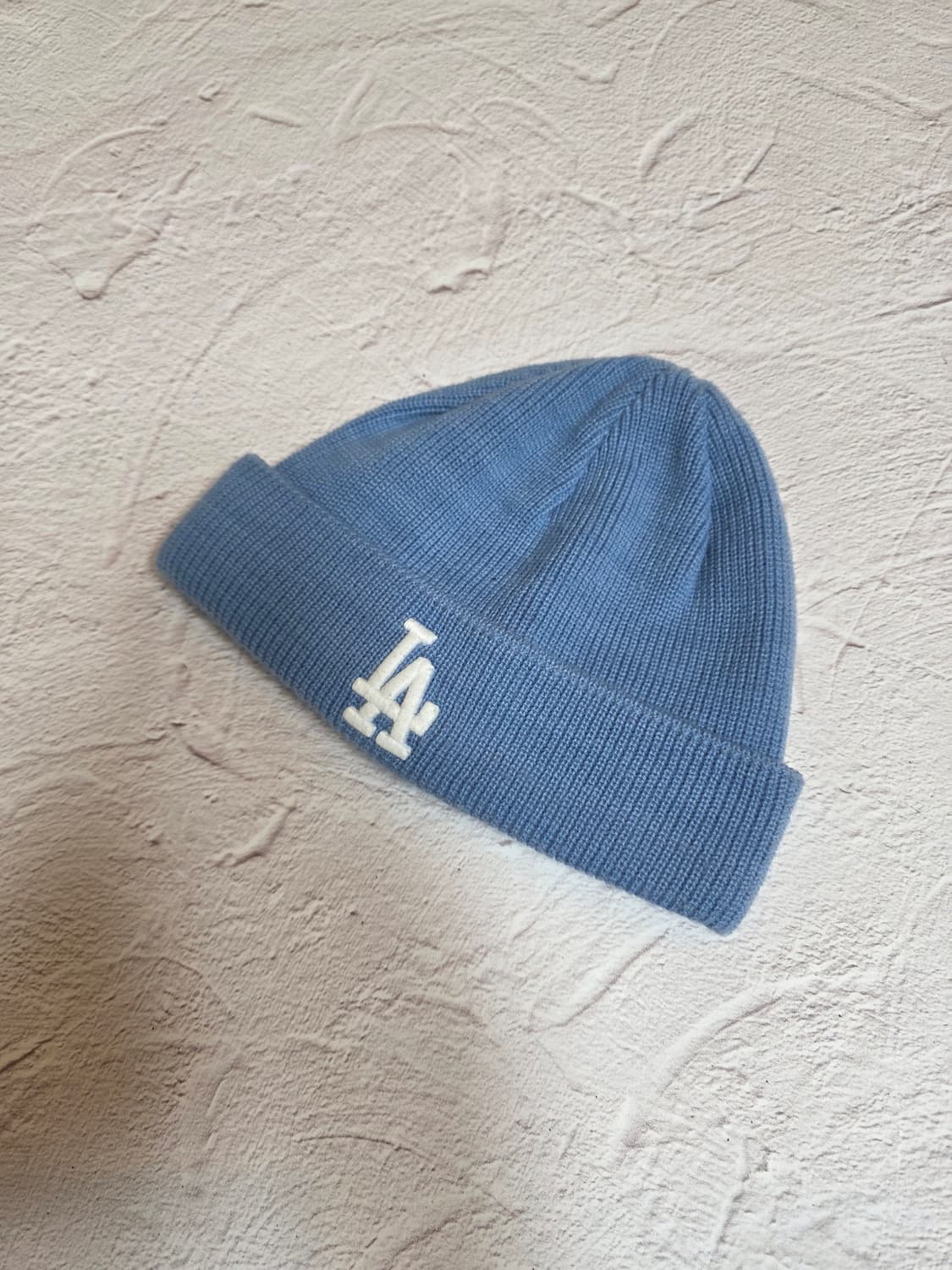 LA 다저스 베이직 니트 숏 비니 하늘색 상품이미지1