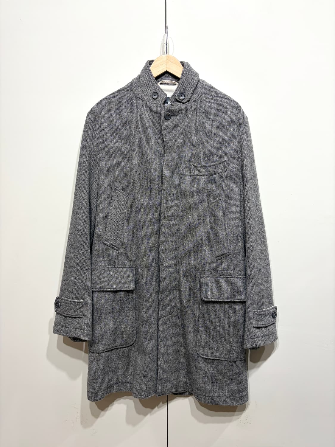 엔지니어드 가먼츠 헤링본 울 코트 상품이미지1