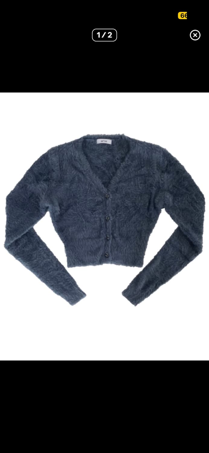 애즈온 마카롱 가디건 블루 그린 상품이미지1