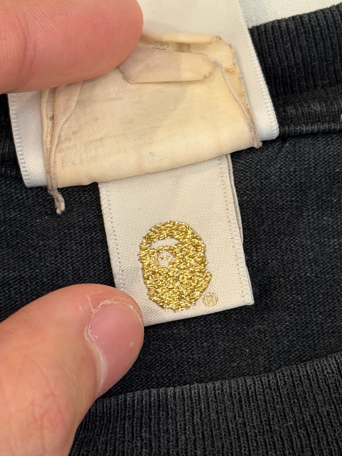 희귀) 베이프 플레임 사루 티셔츠 블랙 상품이미지8