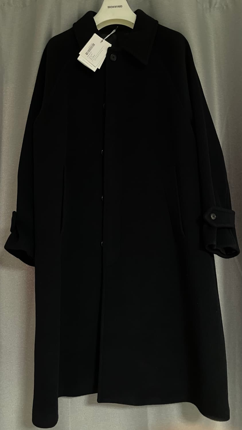 브라운야드 발마칸 코트 블랙 상품이미지2