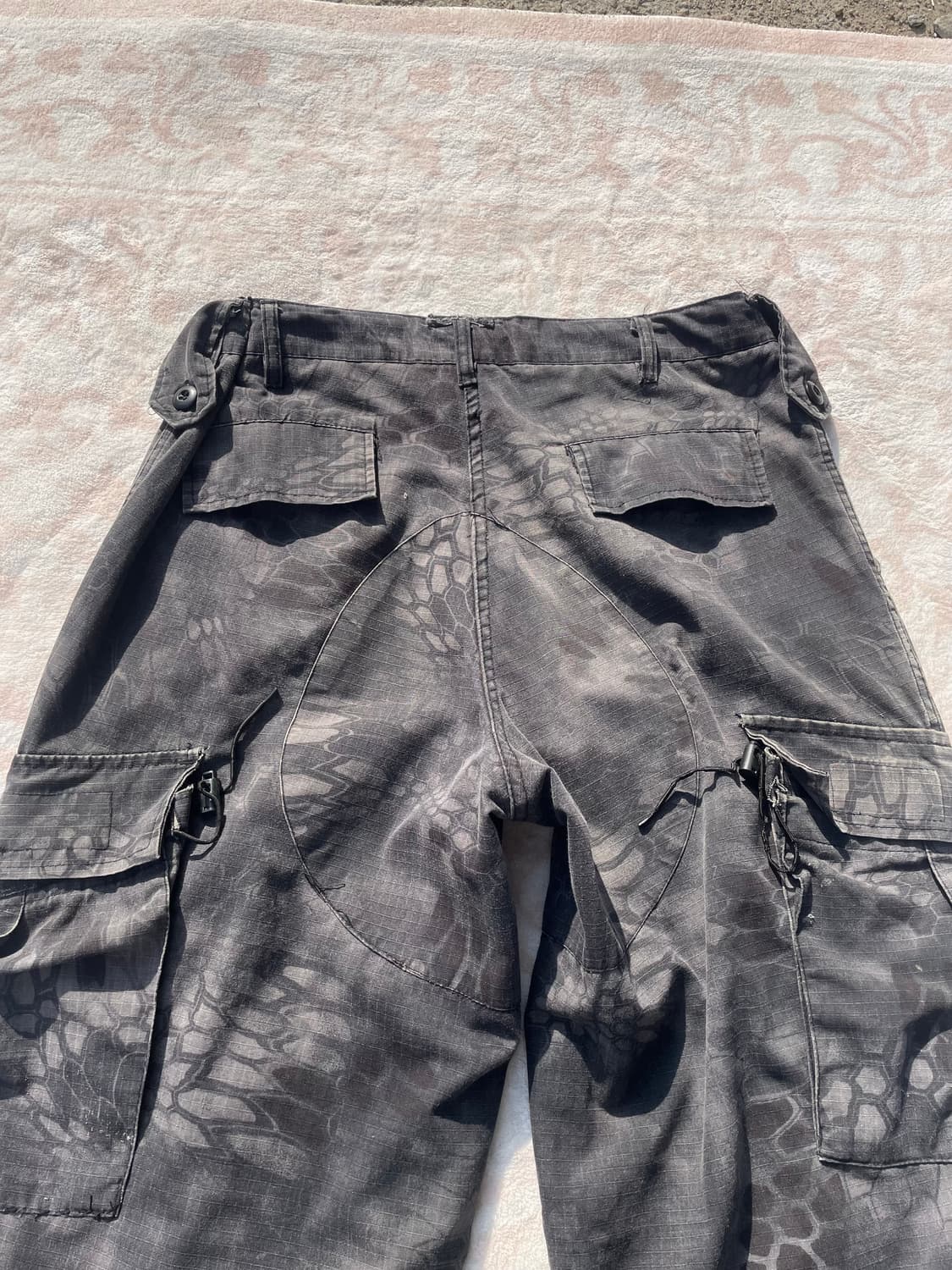 블랙 텍티컬 카모 카고팬츠 상품이미지8