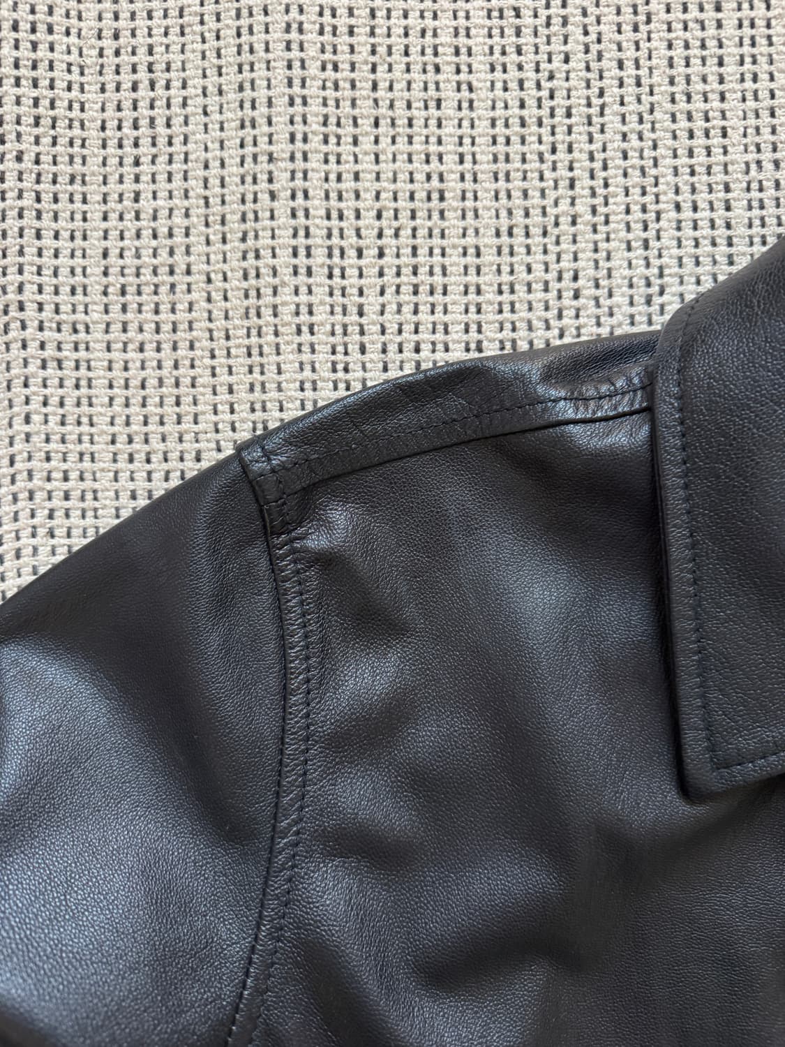 더 레터스 레더 웨스터 콘초 자켓 상품이미지7