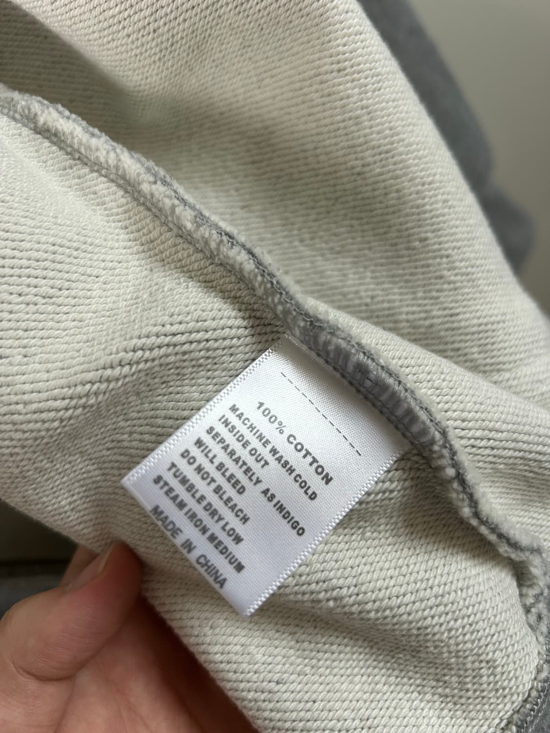 브론슨 NON STOCK 회색 후드집업 40사이즈 상품이미지6