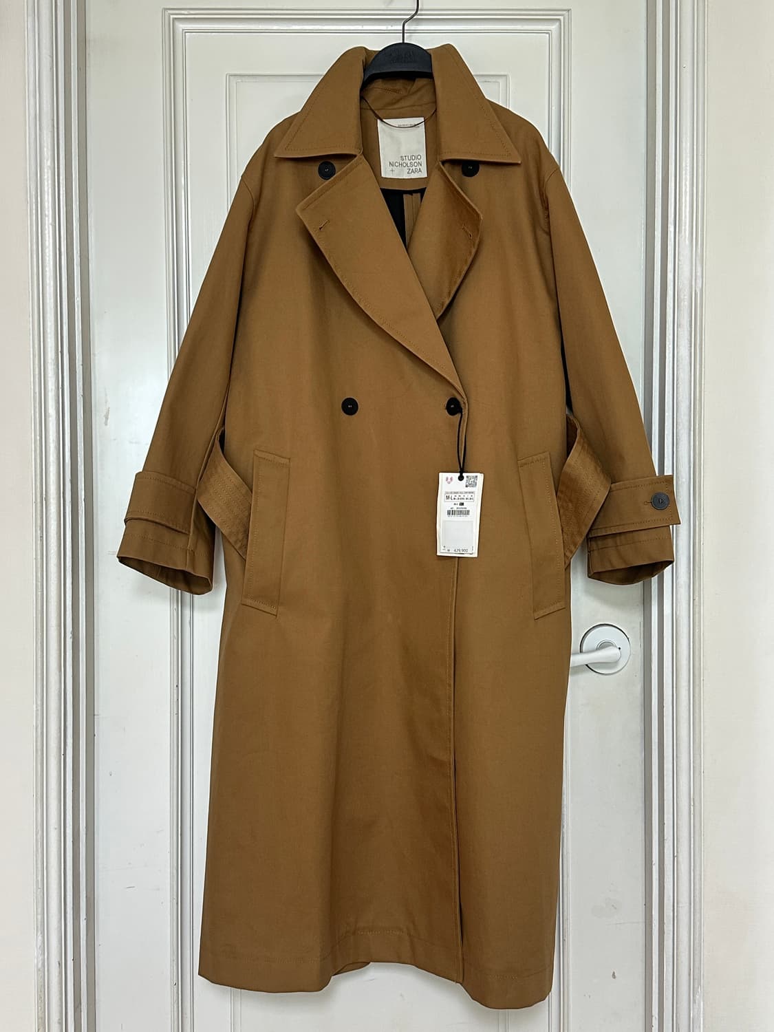 [새제품] 자라 x 스튜디오니콜슨 오버사이즈 트렌치코트 브라운 상품이미지2