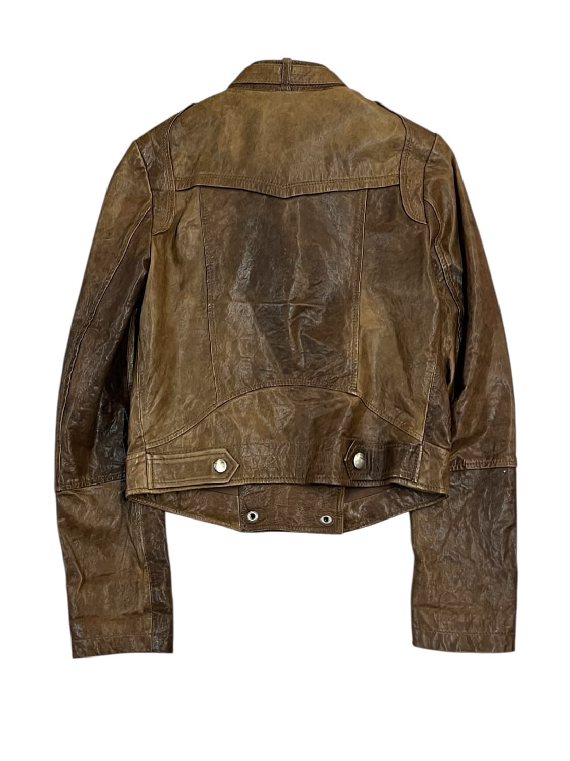 빈티지 양가죽 레더 자켓 브라운 85 #csz2146 상품이미지4