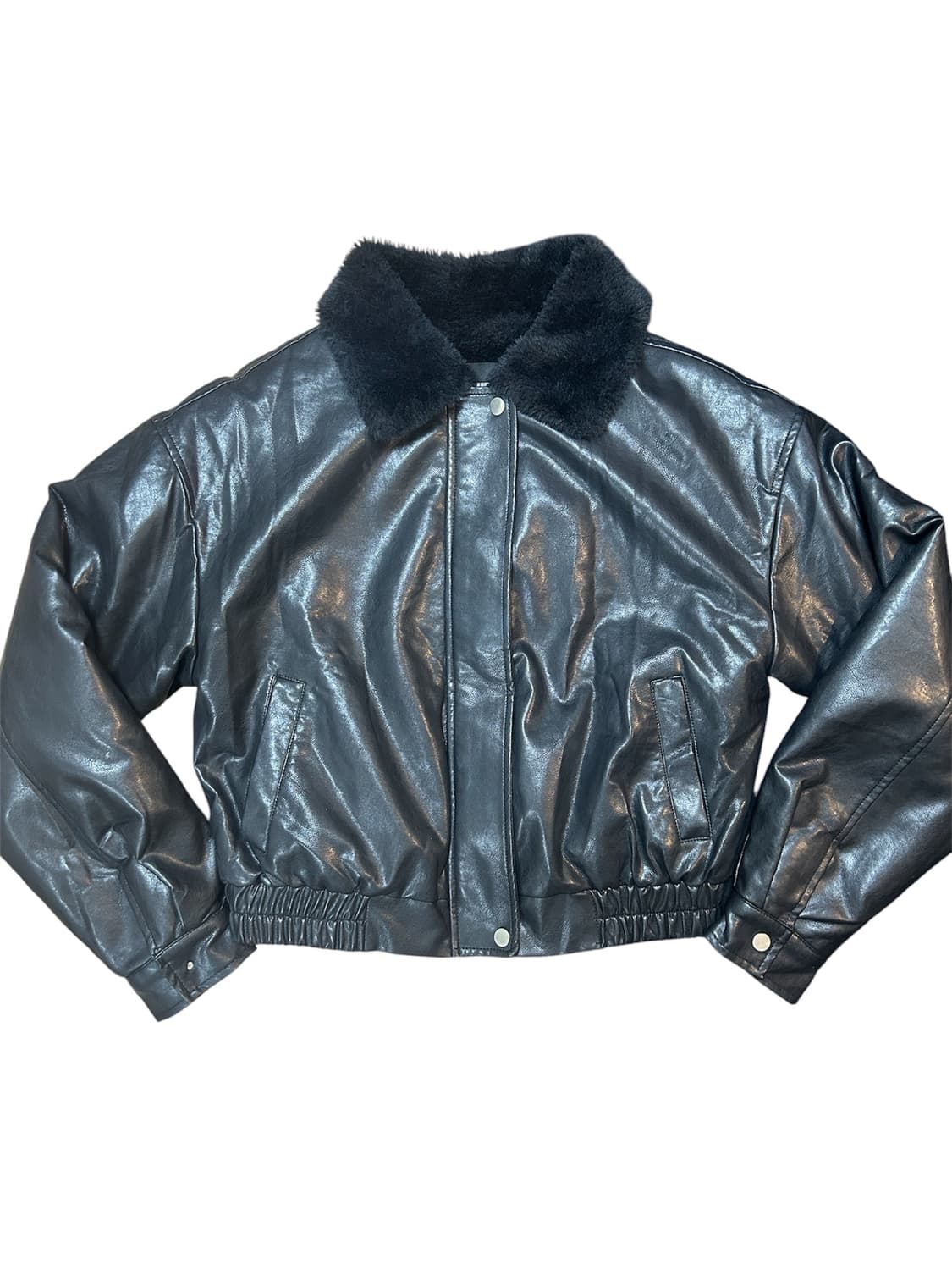 블랙업 MADE 레더 무스탕 상품이미지1