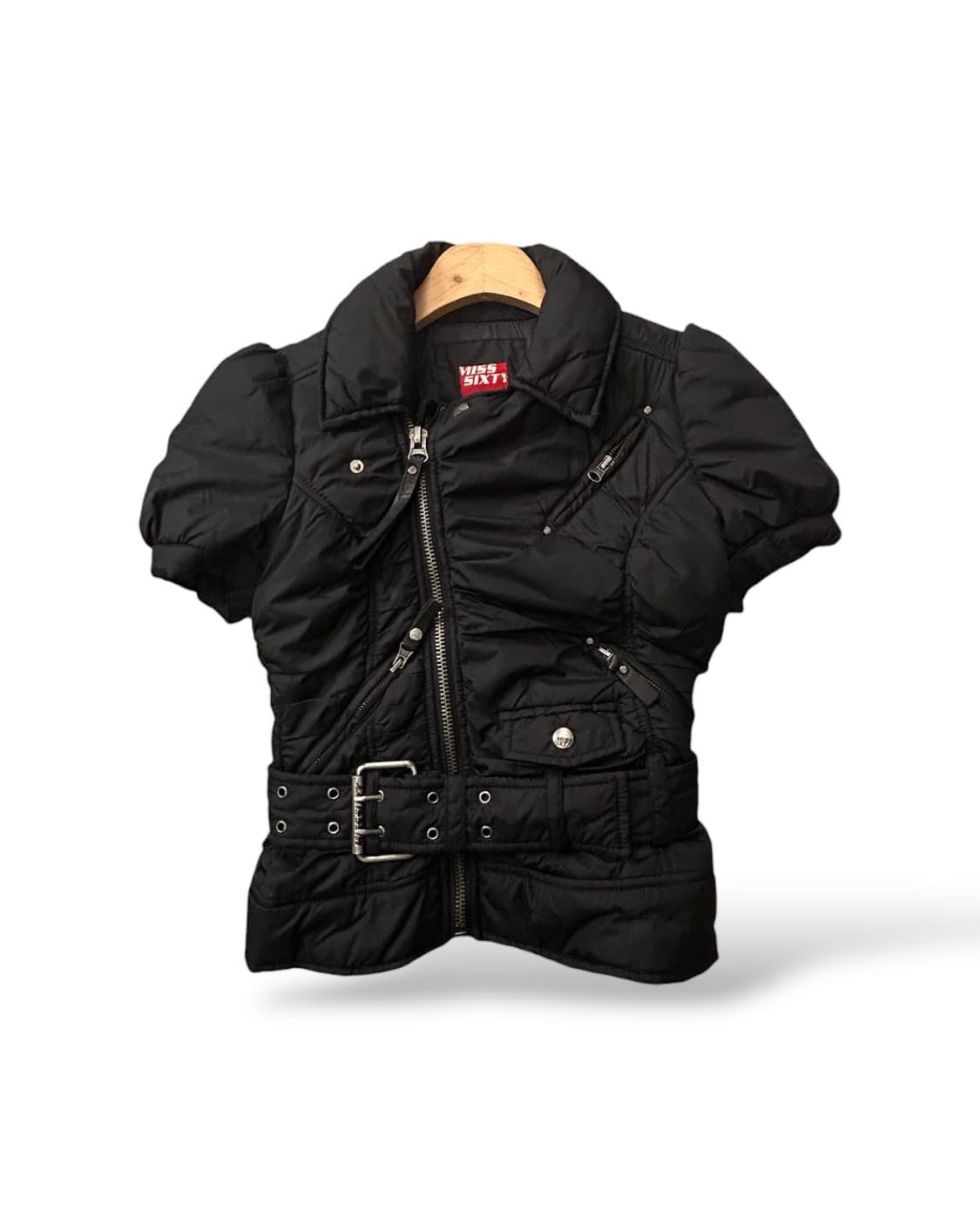 miss sisty 미스식스티 퍼프숄더 벨트 패딩자켓 상품이미지1