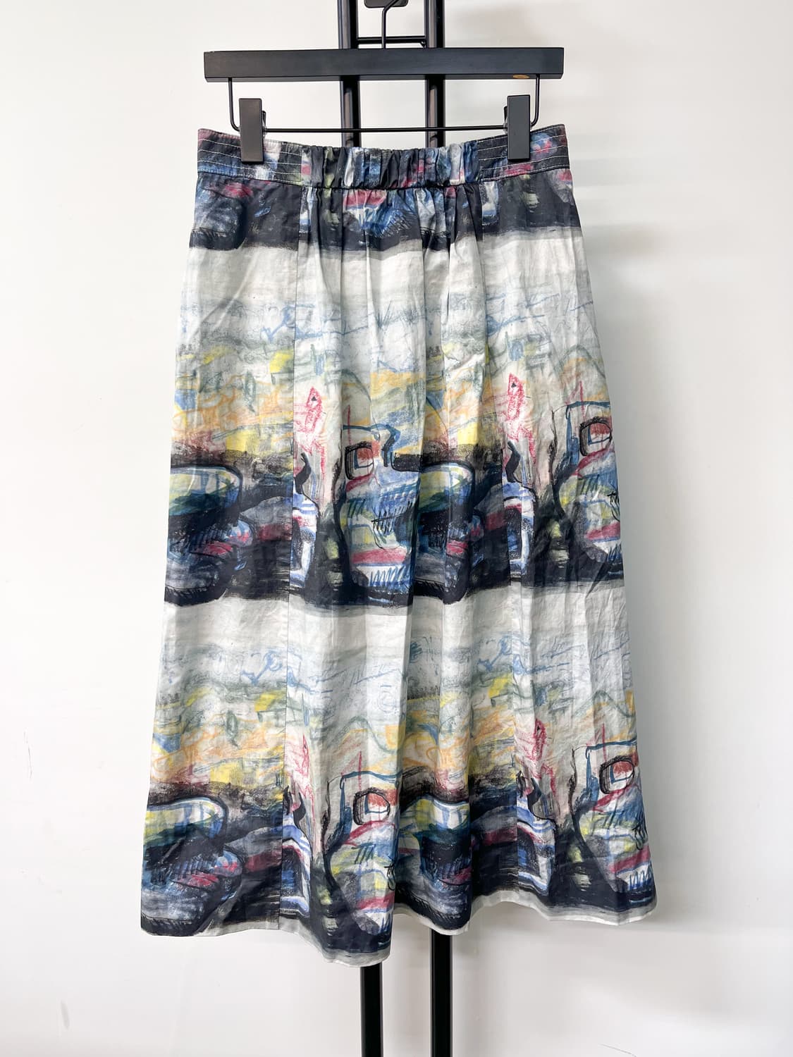 버버리 올 오버 프린트 포플린 스커트 상품이미지1