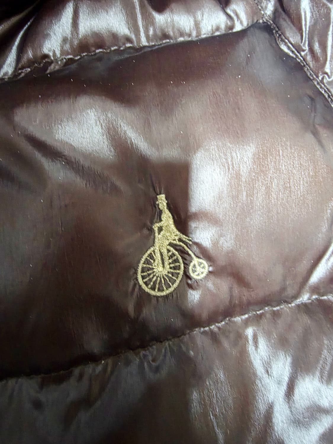 빈폴 희귀 초코브라운 유광 탕후루 덕다운 후드 패딩 실측100 상품이미지3