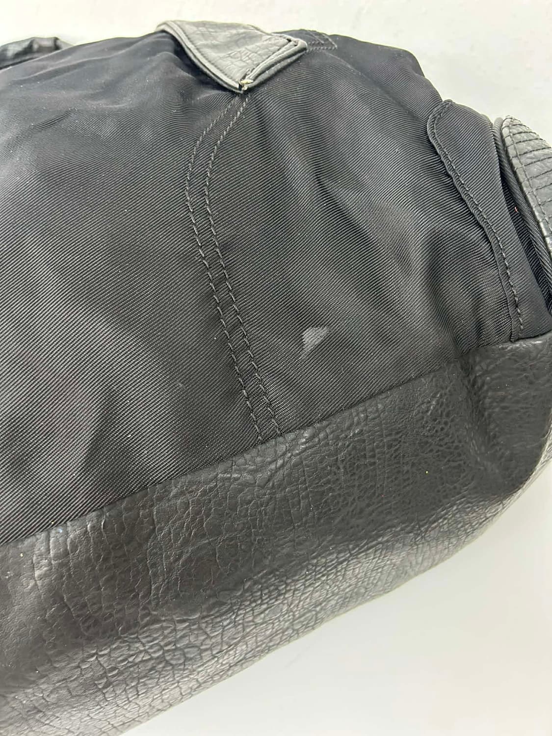 디젤 나일론 가죽 트리밍 빅 쇼퍼 토트백 여행 가방 상품이미지7