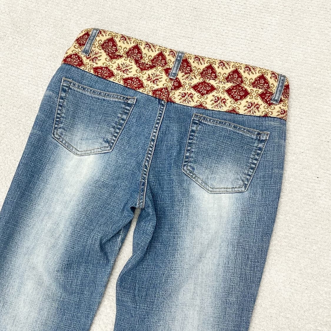 빈티지 워시드 절개 플레어 팬츠  상품이미지6