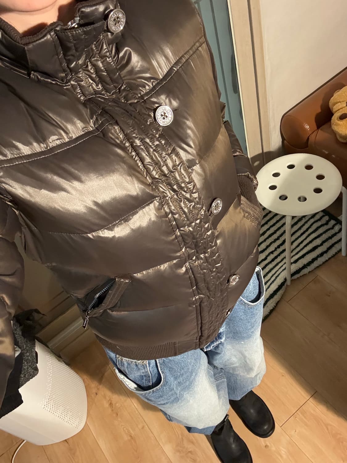 바버 브라운 패딩 상품이미지6