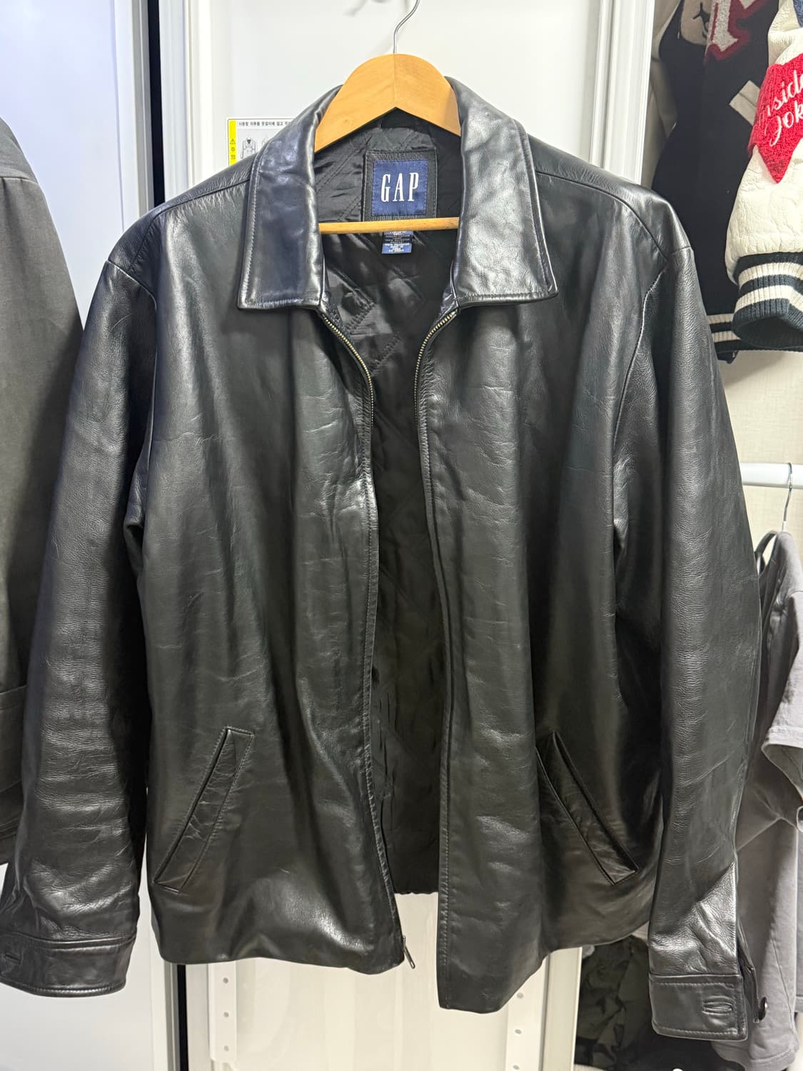 올드갭 레더 자켓 상품이미지1