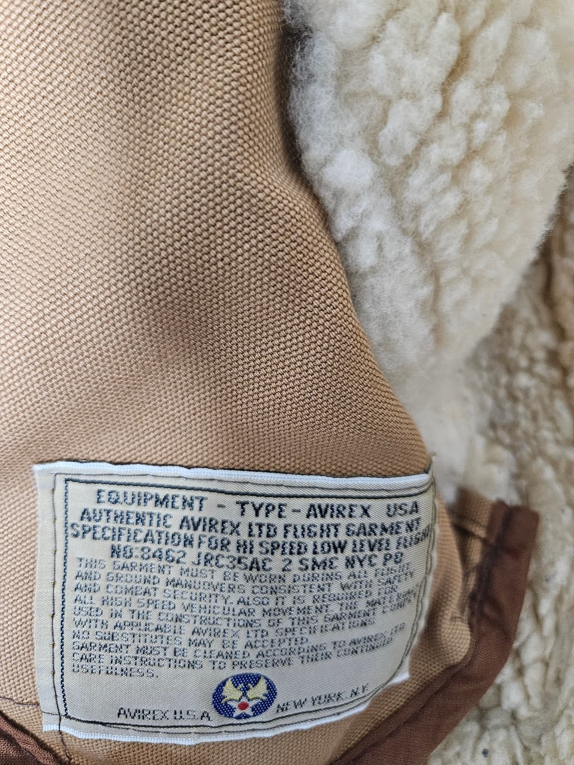 아비렉스 무스탕 가죽 자켓 38 상품이미지4