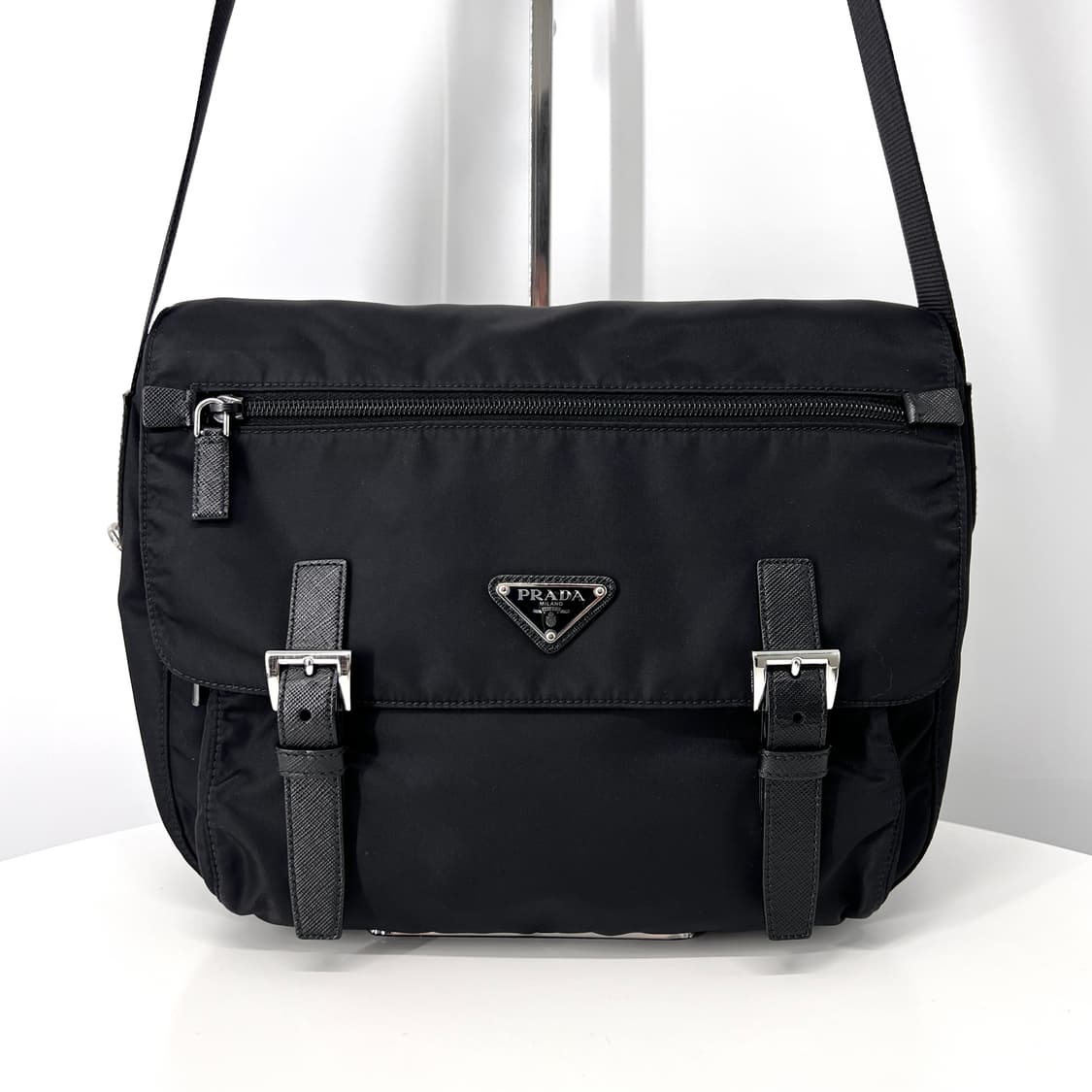 프라다 나일론 삼각로고 메신저백 크로스백 블랙  상품이미지2