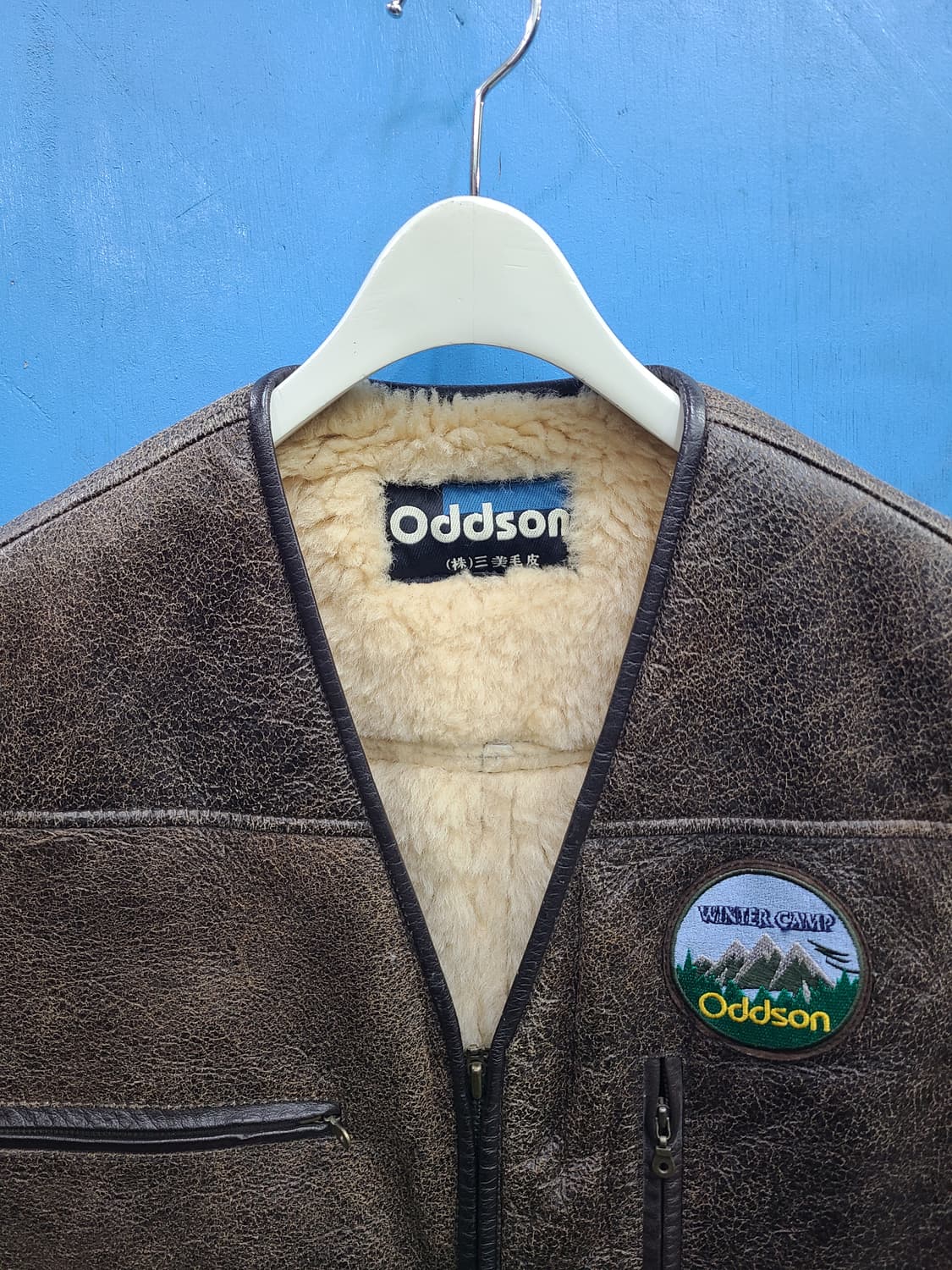 30살 리얼 빈티지 양털양가죽무스탕조끼 like아메카지 상품이미지3