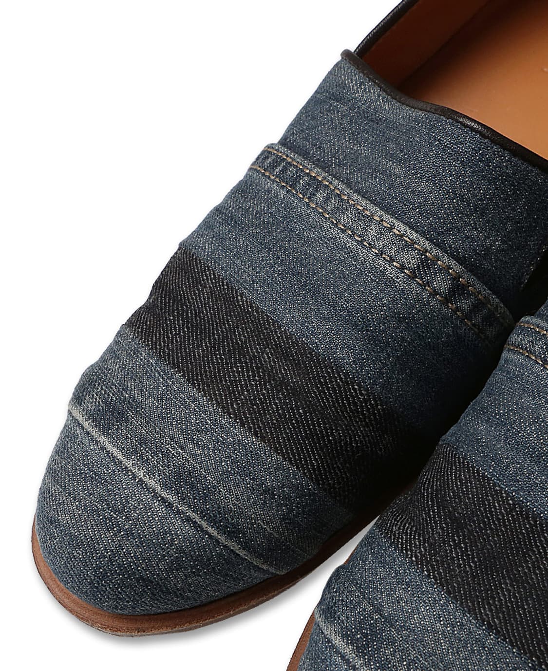 폴페따 [Polpetta] 패치워크 데님 유니크 빈티지 로퍼 상품이미지2