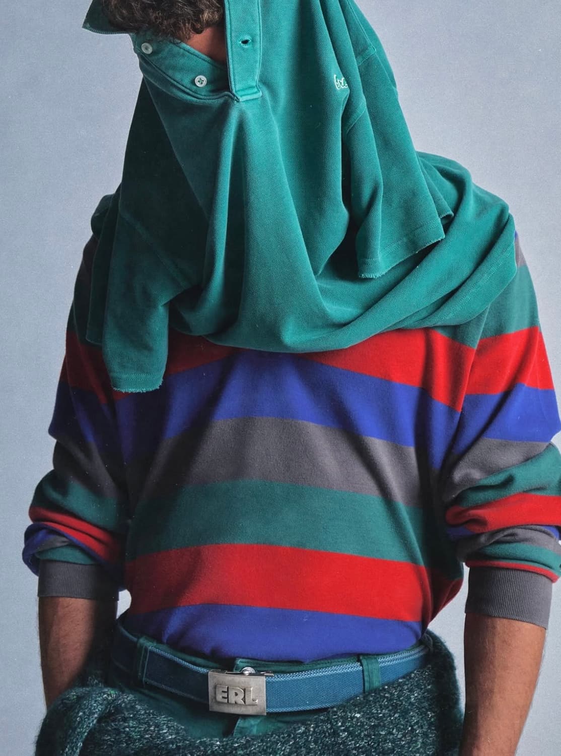 [S,M,L]이알엘 ERL 25fw 스트라이프 폴로 셔츠 상품이미지2