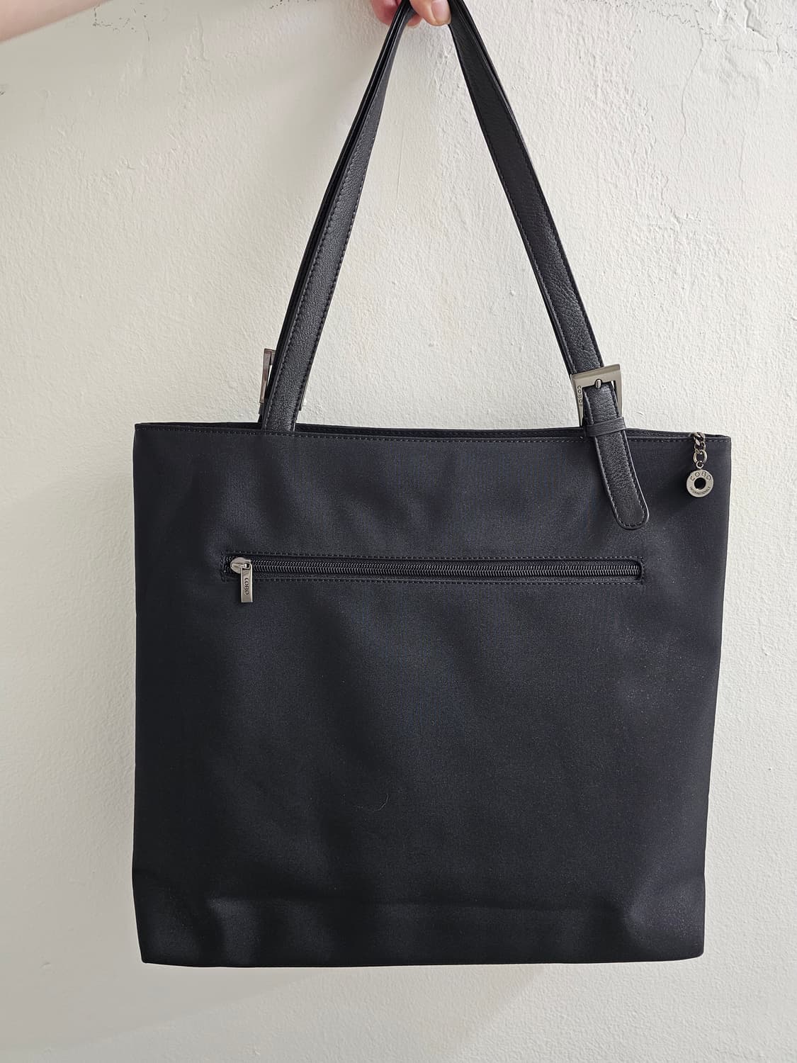 COBO 프라다원단 스퀘어 레더 숄더백 상품이미지7