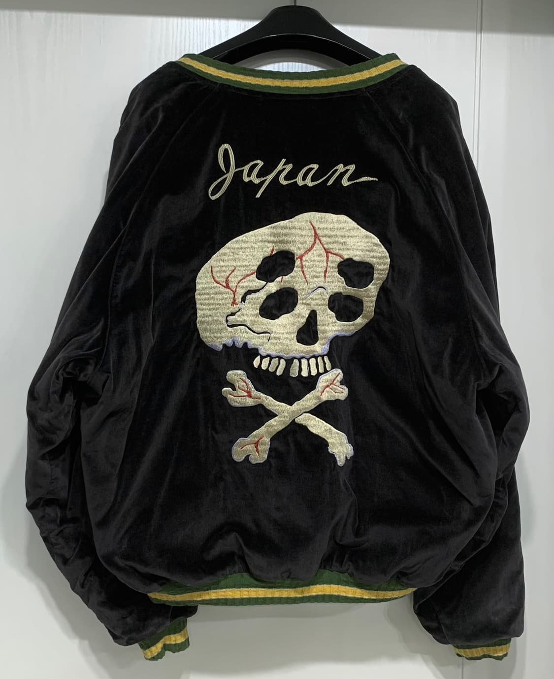 [4]캐피탈 벨베틴 설파이드 수베니어 레인 스컬 자켓 블랙 상품이미지1